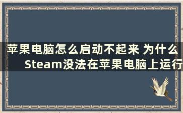 苹果电脑怎么启动不起来 为什么Steam没法在苹果电脑上运行了